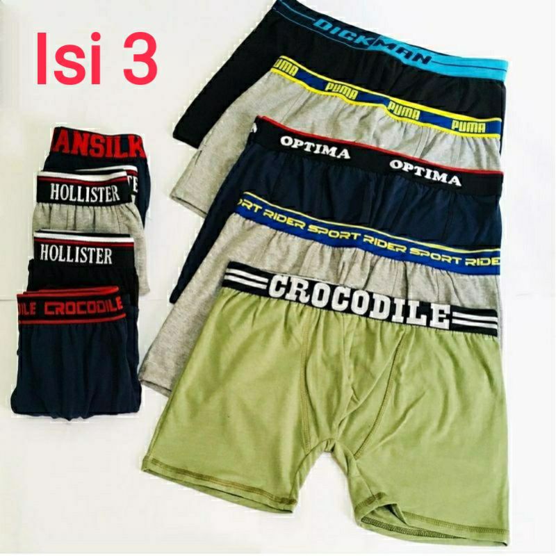 Craider-Celana Dalam Pria Boxer dewasa isi 3 pcs