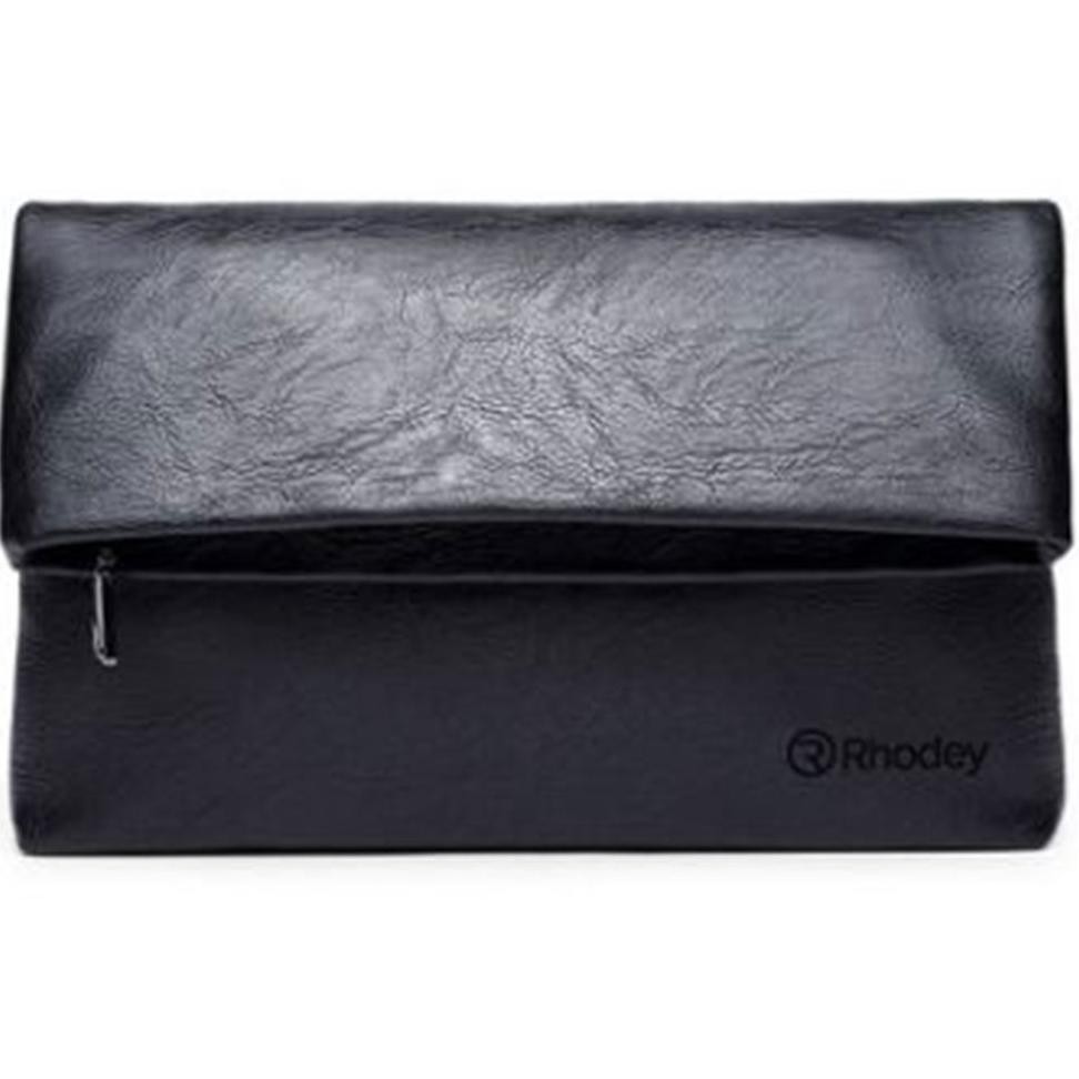 Mall Rhodey Tas Clutch Kulit Pria - 6011 - Black - CEN