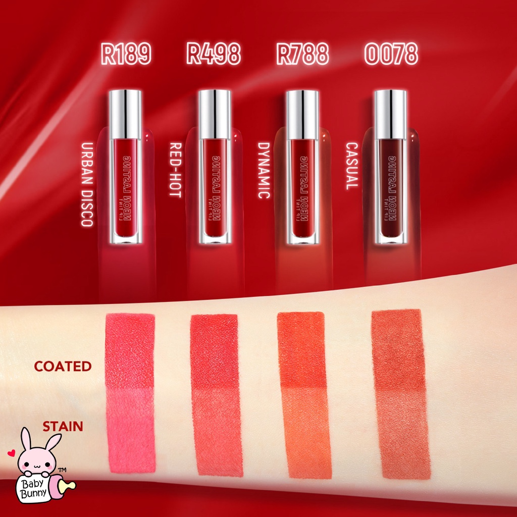 ❤ BELIA ❤ YOU Neon Lasting Lip Tint | Moisturizing liptint | long lasting lip stain | BPOM