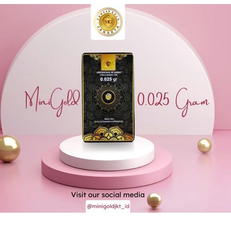 Tidak Diragukan.. MiniGold 0,025 Gram / Logam Mulia 24 K Bisa Ditukar dengan Antam (Free Biaya)
