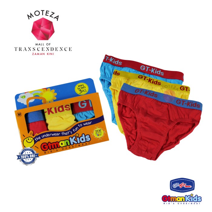 Celana Dalam Anak Laki-laki - GT MAN Kids GTKL 01  BRIEF / GTKL 02 BOXER