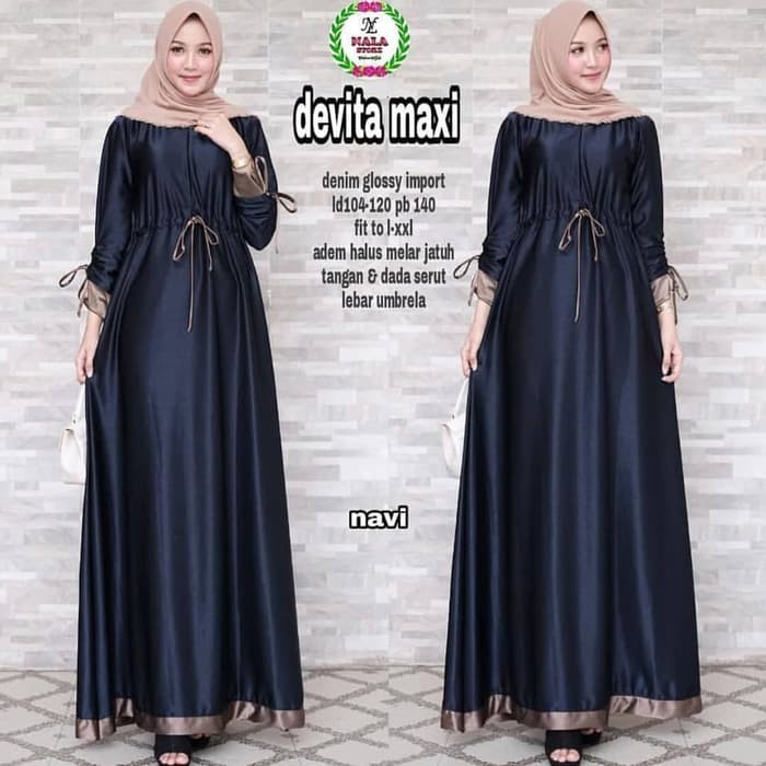 Devita maxy dress cewek murah terusan cewek murah fashion wanita murah