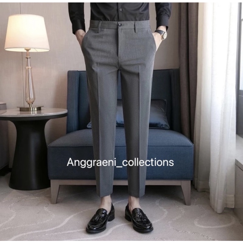 Promo Diskon Celana Ankle Pants Celana Casual Celana Formal Celana Bahan Kerja Kantor Celana Panjang Pria Chino Chinos Slimfit Fashion Pria