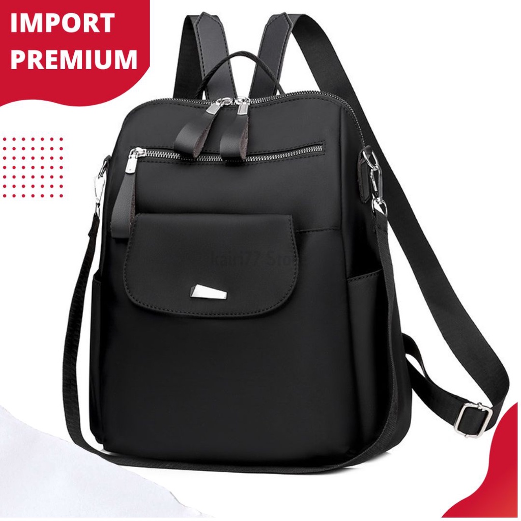 Tas Ransel Wanita Cewek Import Kekinian Gaya Korea Terbaru Gendong Casual Elegant