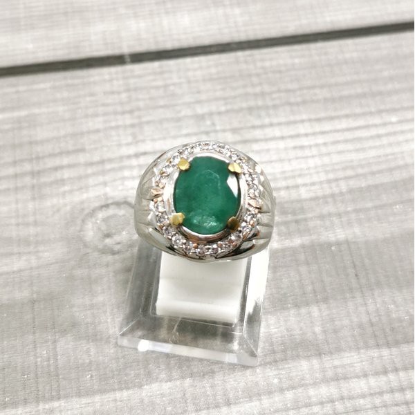 CINCIN BATU PERMATA NATURAL JAMRUD EMERALD BERLY est COLOMBIA Ist 08