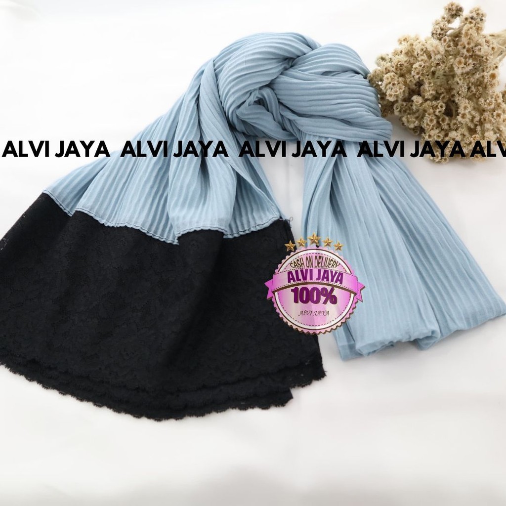PASHMINA PLISKET RENDA TERMURAH / JILBAB PASHMINA PLISKET TERBARU / PASHMINA PLISKET IMPORT-WARDAH