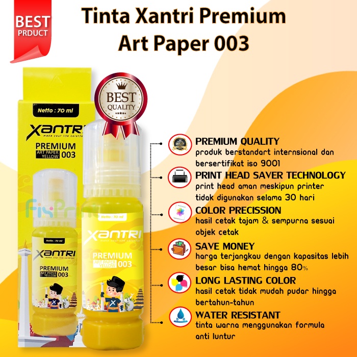 Tinta Xantri Art Paper 003 Printer L1110 L3110 L3116 L3150 L3156 L4150 L5190 L6160 L6170 L6190