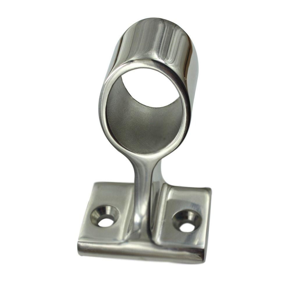 Populer Rel Tangan Perahu Stainless Steel Yacht Hardware Midship Bracket Braket Tabung