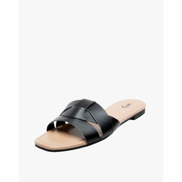Sandal Flat Fioni - BLACK