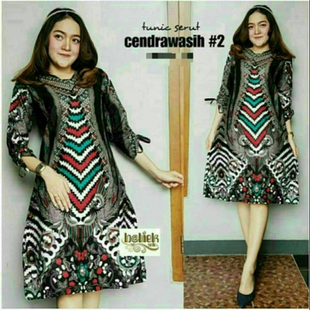 Tunik jumbo - fashion muslim wanita tunik batik jumbo modern