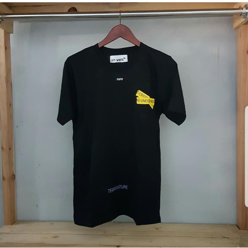 KAOS OFF WHITE KUNING PREMIUM