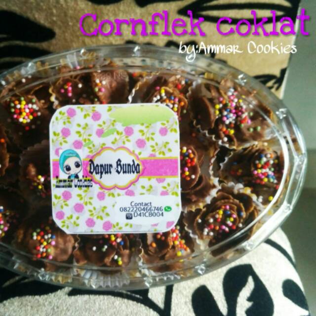 

Kue lebaran cornflek coklat