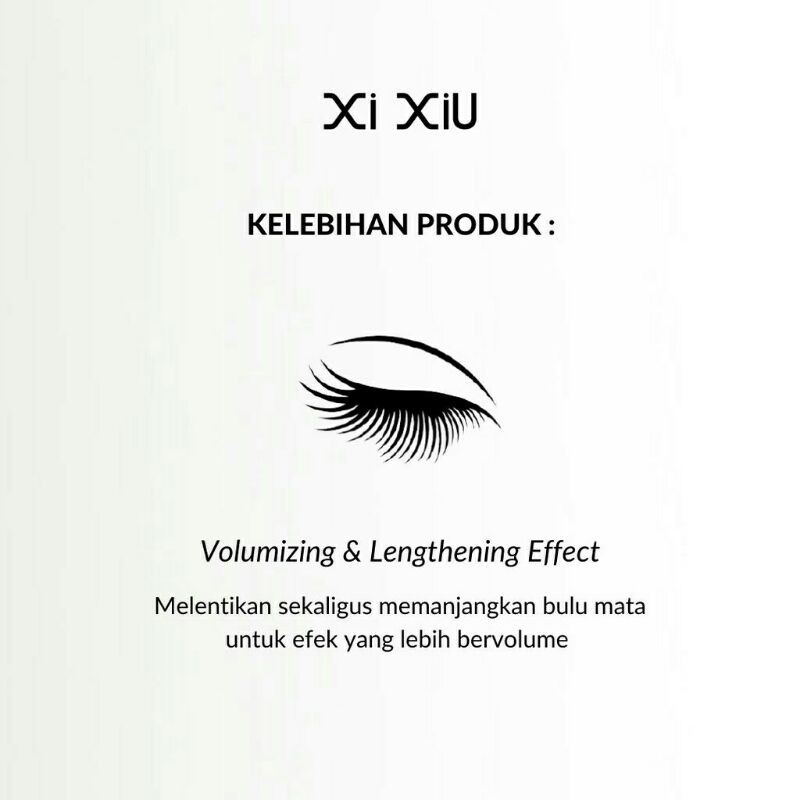 ❤️GROSIR❤️ XI XIU 2 IN 1 MASCARA &amp; EYELINER WATERPROOF