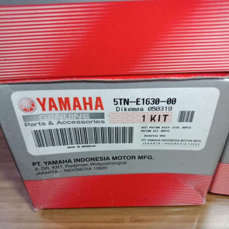 PISTON RING SEHER KIT 5TN JUPITER Z VEGA R NEW OS SIZE STANDAR 50 100 ORIGINAL ORI ASLI YAMAHA YGP-STD/STANDAR