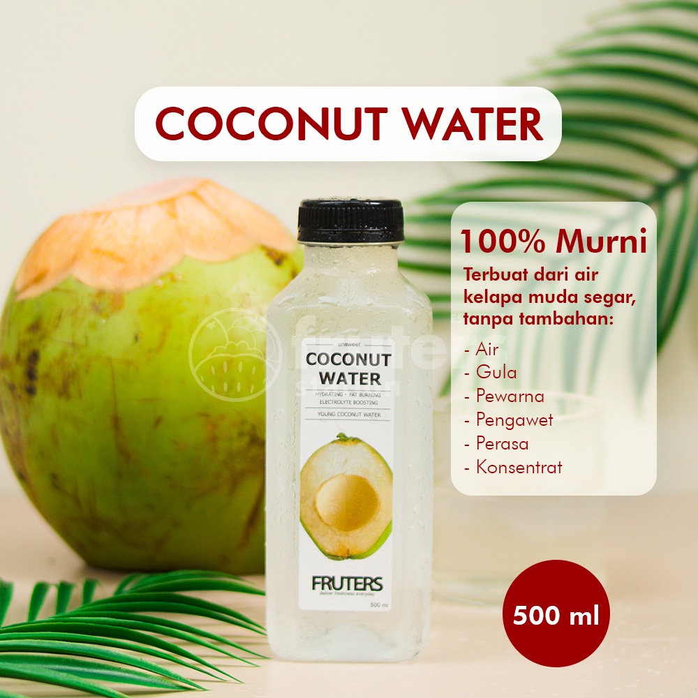 

Cold Pressed Juice 100% Murni Jus Sehat Air Kelapa COCONUT WATER Fruters Station Surabaya
