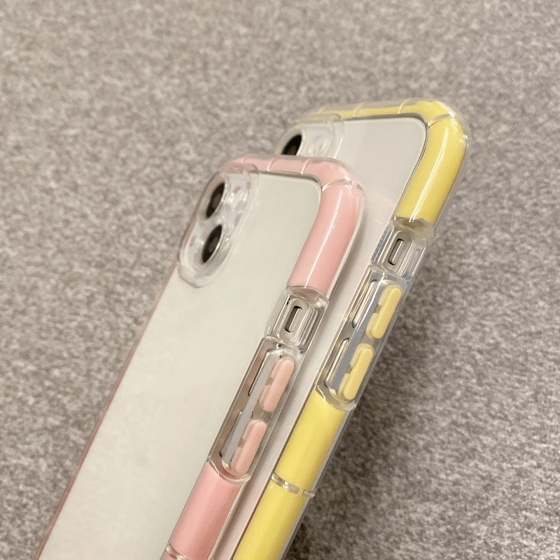 Soft Case Silikon Transparan Luminous Untuk iPhone 13 12 11 Pro X XS Max XR