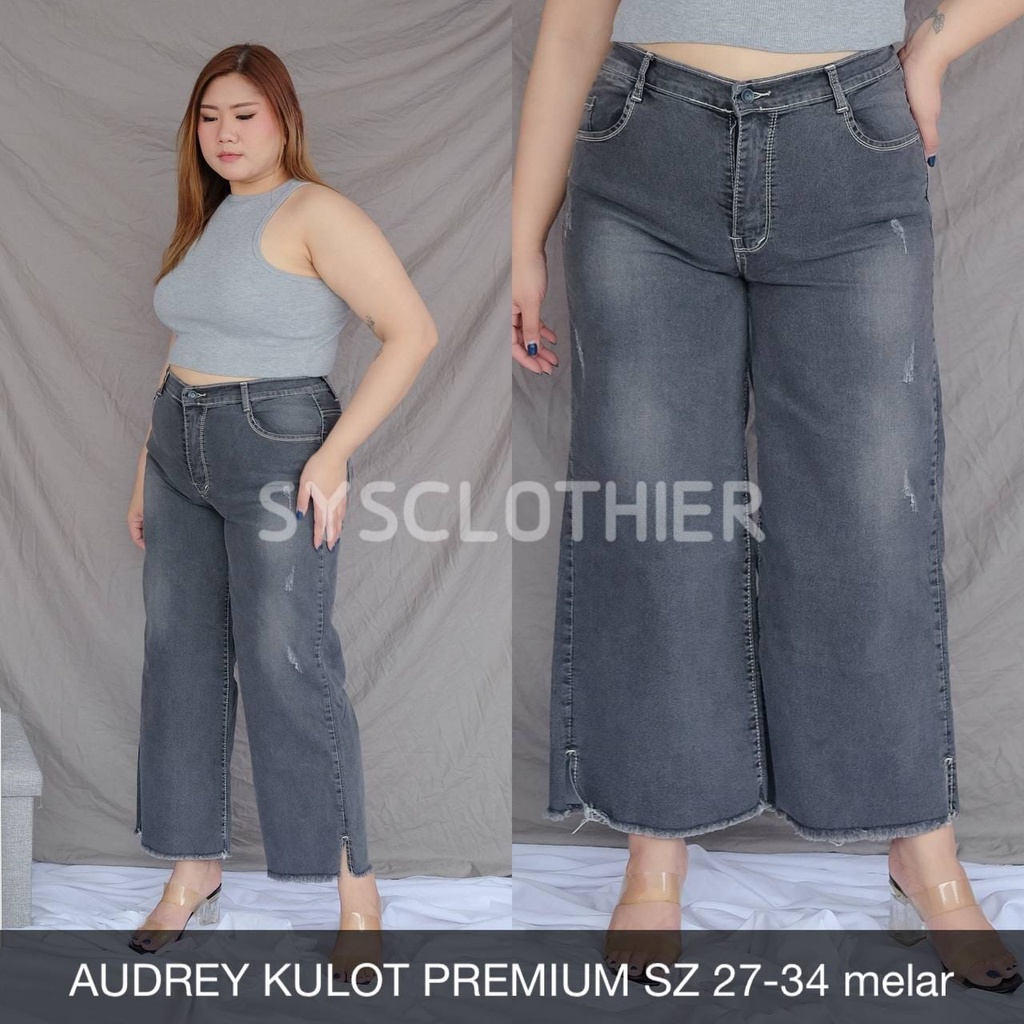 CELANA JEANS WANITA AUDREY KULOT PREMIUM QTY