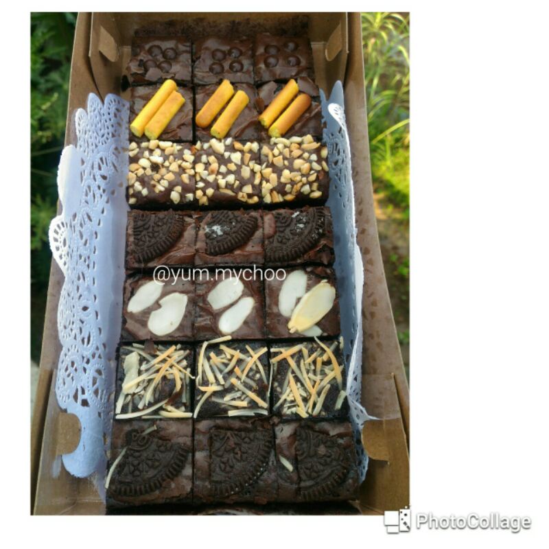 

BROWNIES FUDGY SEKAT (18 potong) ukuran 20 x 10