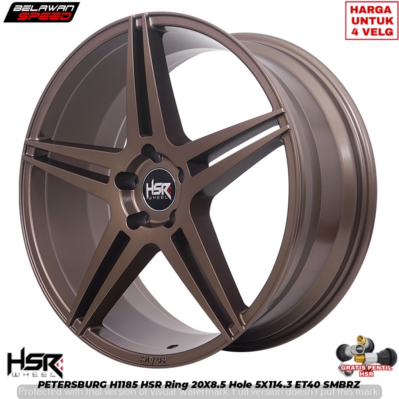 VELG RACING RING 20 MOBIL ALPHARD CRV HYUNDAI IONIQ5 OUTLANDER R20 HSR PETERSBURG PCD 5X114,3