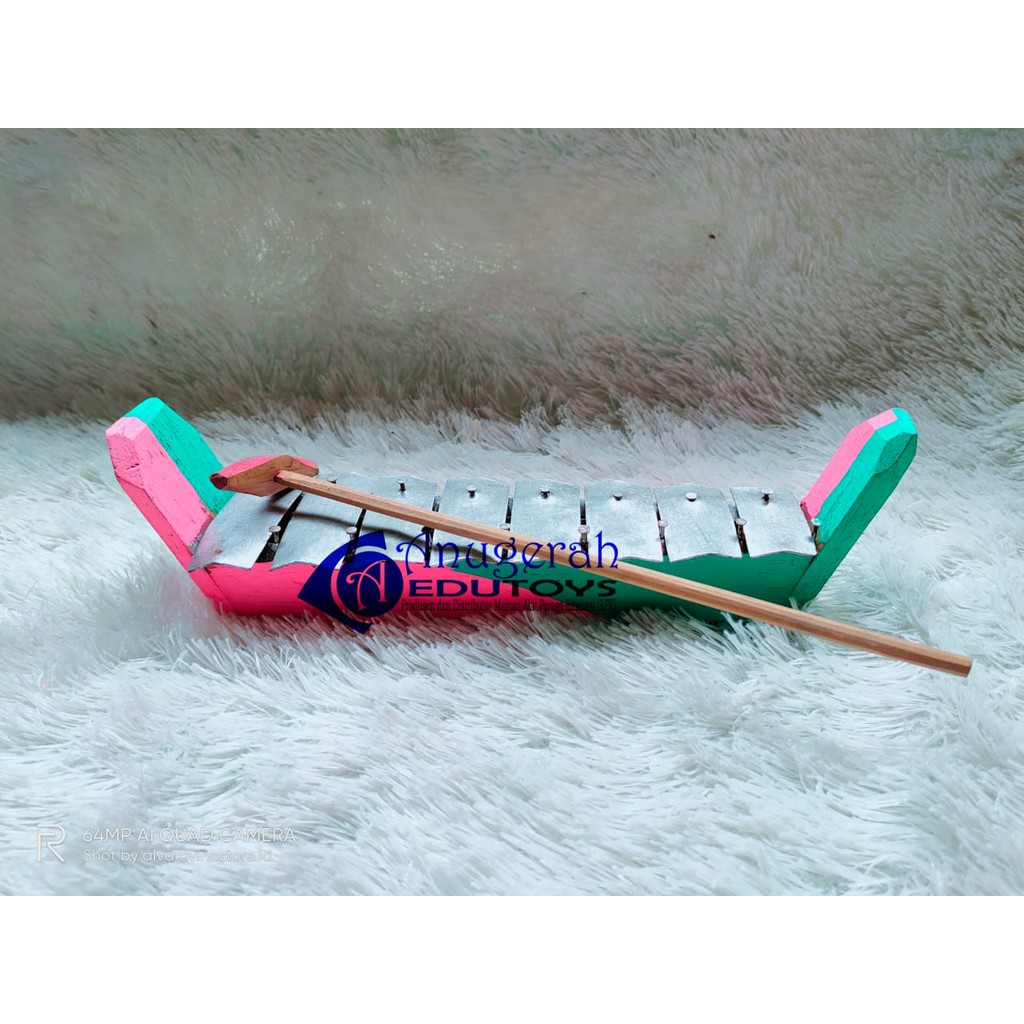 mainan edukasi gamelan natural 7 bilah