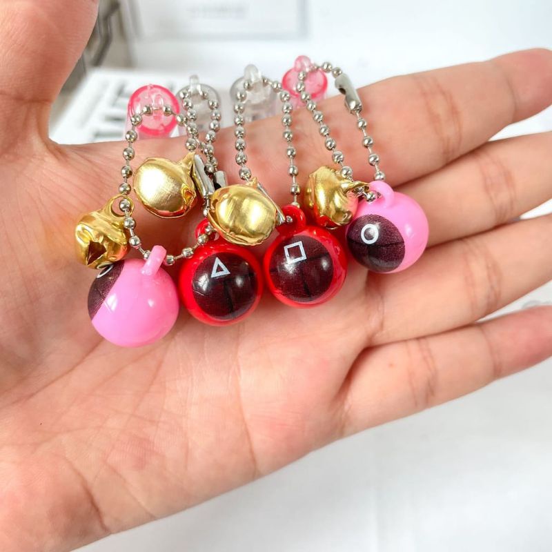 Dalingshop / PULPEN GEL BT21 + GANTUNGAN UNIK LUCU BT21 / PEN BT21 / PEN SQUID GAME + GANTUNGAN BONEKA GOYANG  / PULPEN SQUID GAME-8