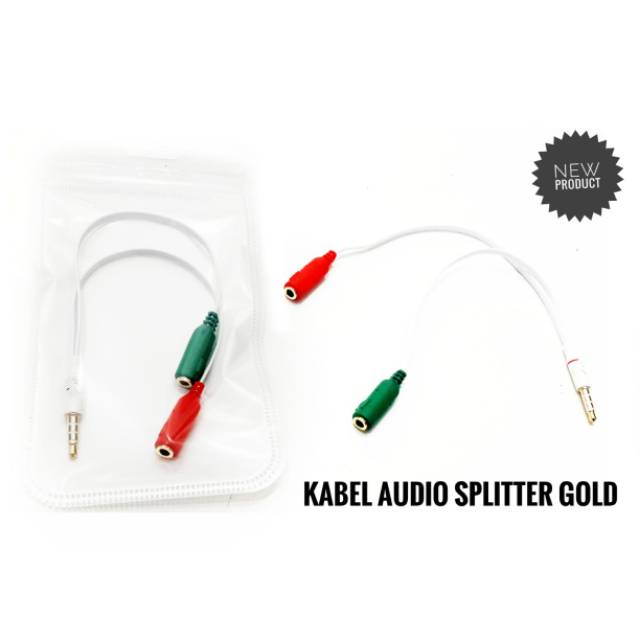 Jual Kabel Jack Audio Splitter Male To Female Indonesia Shopee Indonesia