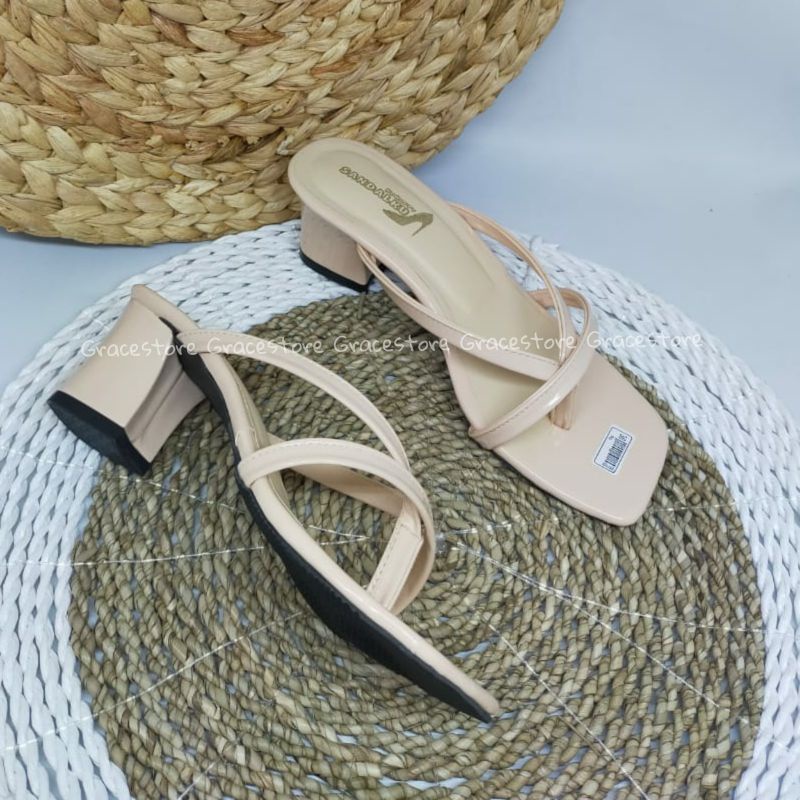 PROMO 12.12 BIGSALE Sandal Wanita Casual Sandal Hak Tahu Sandal Wanita Dewasa Sandal Jepit Sandal Korea Kekinian Pd373