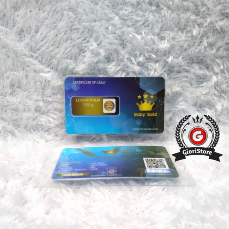 BABYGOLD 0.02 Gram Logam Mulia Emas Mini Asli 24 Karat