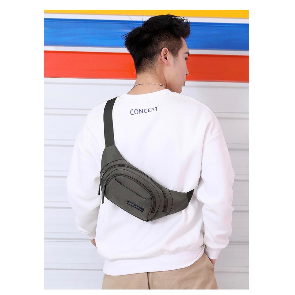 Tas Selempang Pria Tas Pinggang Slempang Waistbag HS 9997