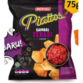 

Makanan Ringan Piattos Sambal Terasi 75 g