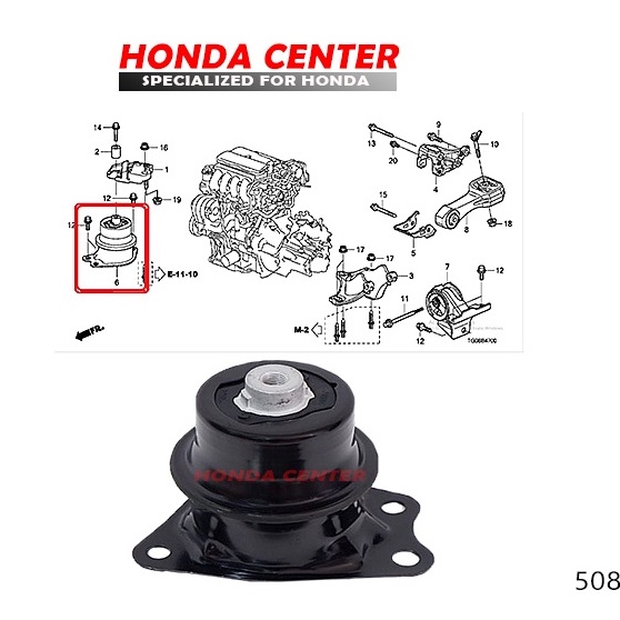 engine mounting gantungan mesin kanan honda mobilio brio brv jazz s rs ge8 2008 2009 2010 2011 2012 2013 2014 city gm2 2009 2010 2011 2012 2013 freed 50822-TG0 50820-TG4