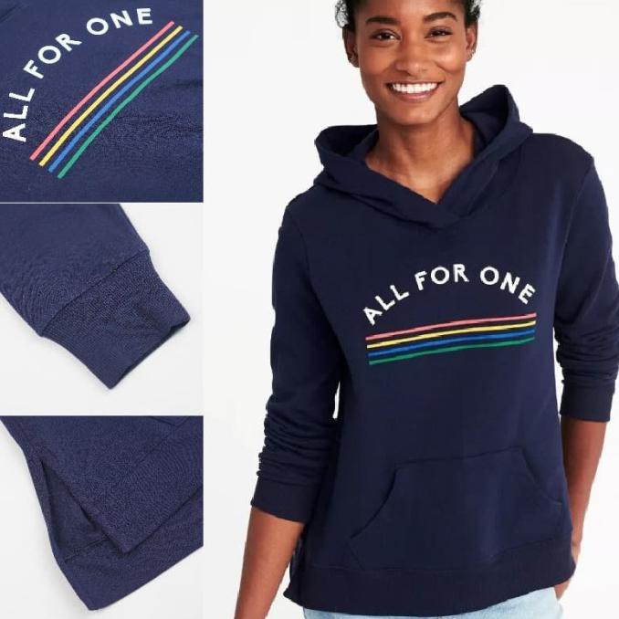 Produk Terbaru Jaket Hoodie Wanita - Old Navy Relaxed Pullover Hoodie - Navy