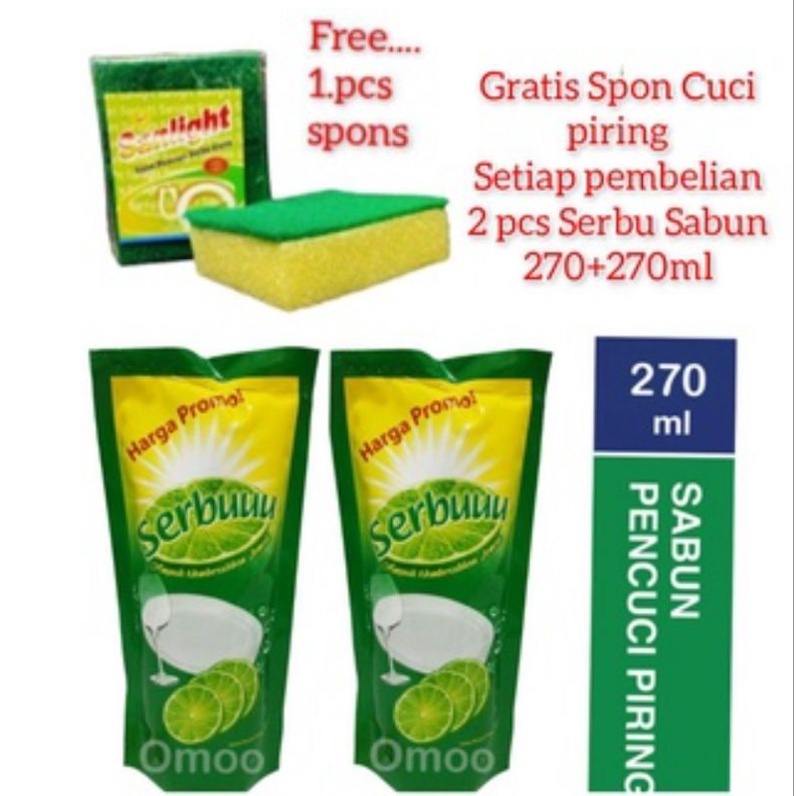SERBU JERUK NIPIS Gratis SPONS PENCUCI PIRING