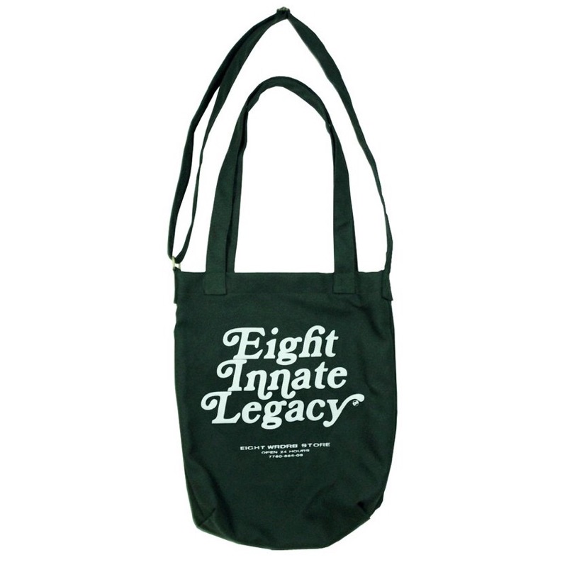 tas pria wanita totebag hijau army Eight ori