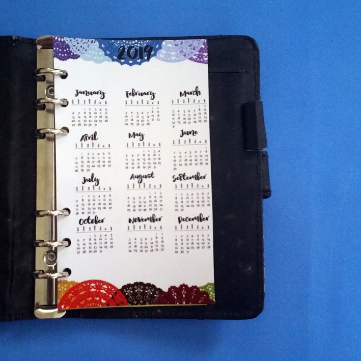 

Journal calendar printables 2019 Binder Organizer 2 Ring, 6 Ring, 20 Ring, 26 Ring murah