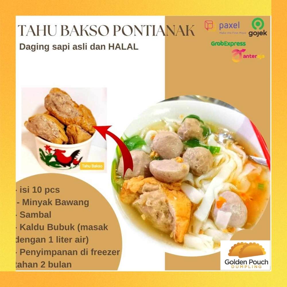 Jual Golden Pouch Tahu Bakso Afung Makanan Segar Beku Frozen Food