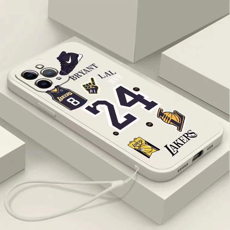 Soft Case Motif Kartun Label Dengan Tali Tangan Untuk Iphone 13 / 12 / 11promax / Xs Max Xr Se2020 7 8 7 / 8 Plus