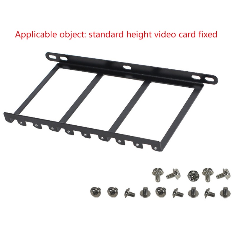 Btsg Metal Graphics VGA Card Bracket Holder Sisi Diubah Komputer Pendingin Cooling Radiator Support