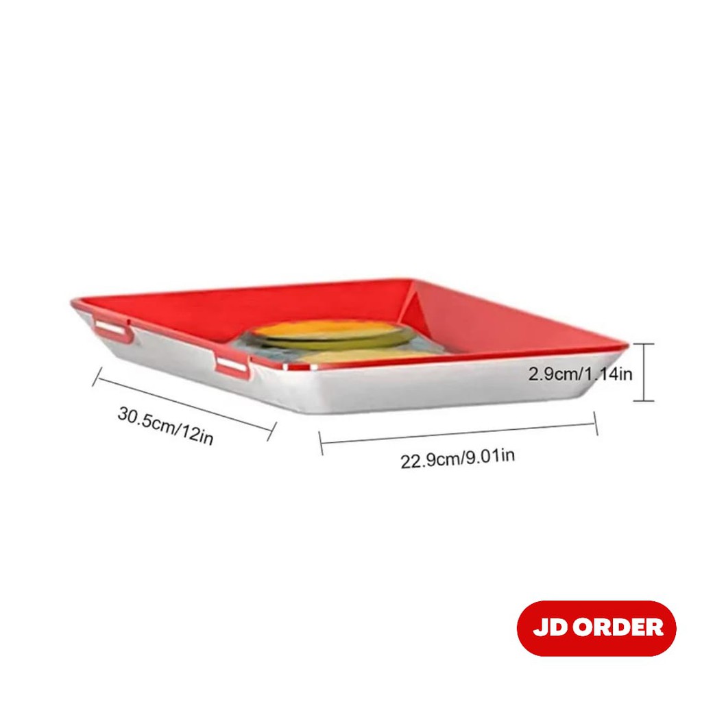 Food Presevation Tray | Piring Tempat Simpan Makanan | Piring Saji Tutup Silikon