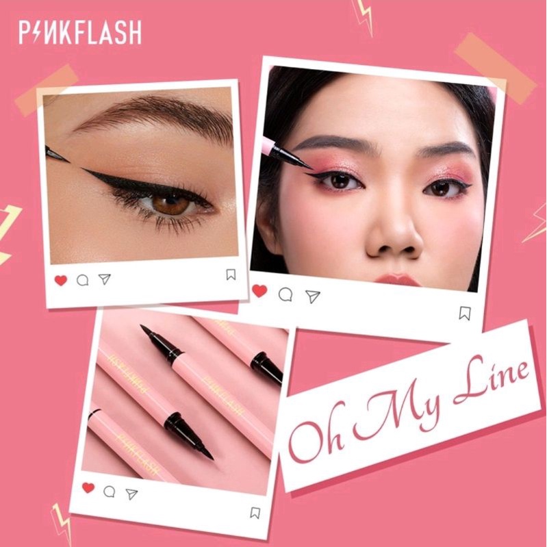 [BPOM] PINKFLASH Waterproof Easy Eyeliner | Pink Flash Eyeliner