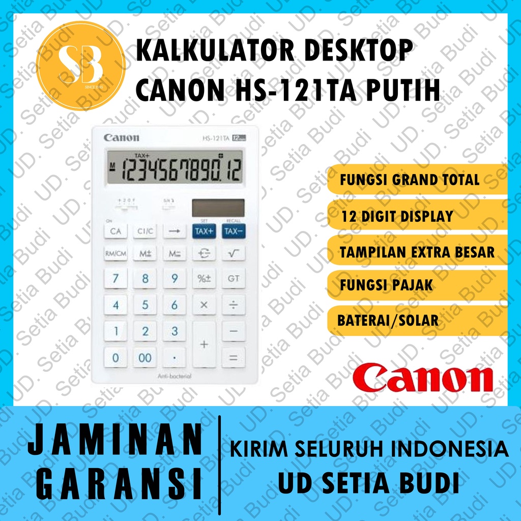 Kalkulator CANON HS-121TA Asli dan Bergaransi