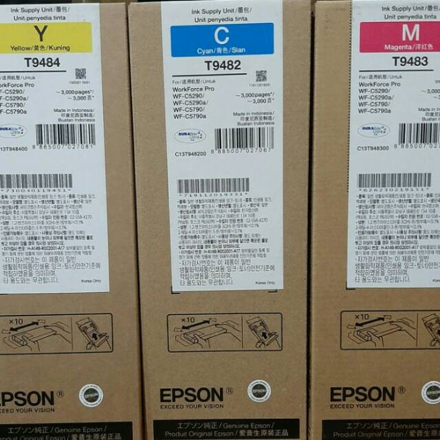 

Tinta Epson T9481/T9482/T9483/T9484 Original