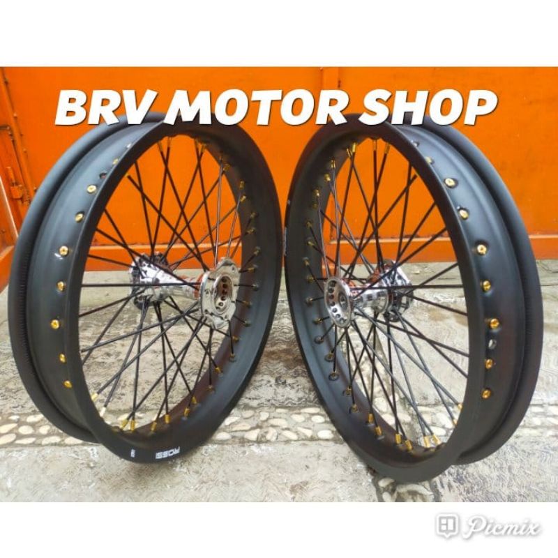 Paket Velg Tiger Revo Tromol Becak/ Velg Jari Tiger Revo Ukuran 160-17 Dan 185+17