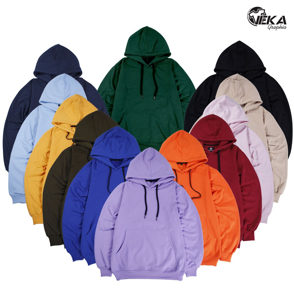 HOODIE POLOS PRIA/WANITA BAHAN FLEECE PE PREMIUM 280gsm