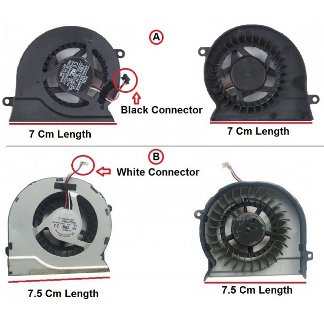 Fan Kipas Cooling Samsung NP300 NP300E43 NP305E4A NP300E4X NP300E45 White Connector