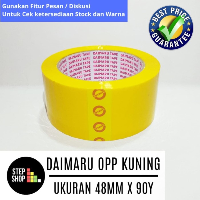 

Update Daimaru Opp Kuning - Lakban Kuning - Solatip Kuning - 48Mm X 90Y Murah