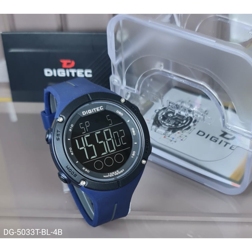 JAM TANGAN PRIACOWOK MURAH DIGITEC 5033 DIGITAL TALI KARET Original