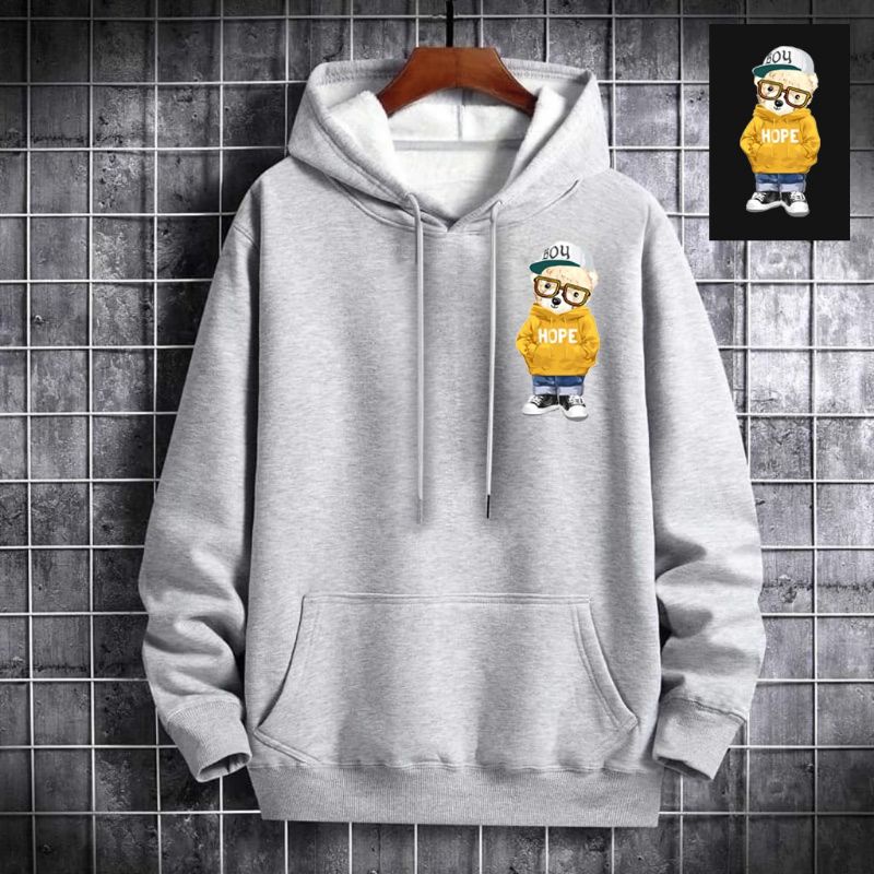 Sweater hoodie pria wanita BEAR HOPE terbaru dan termurah bahan fleece tebal