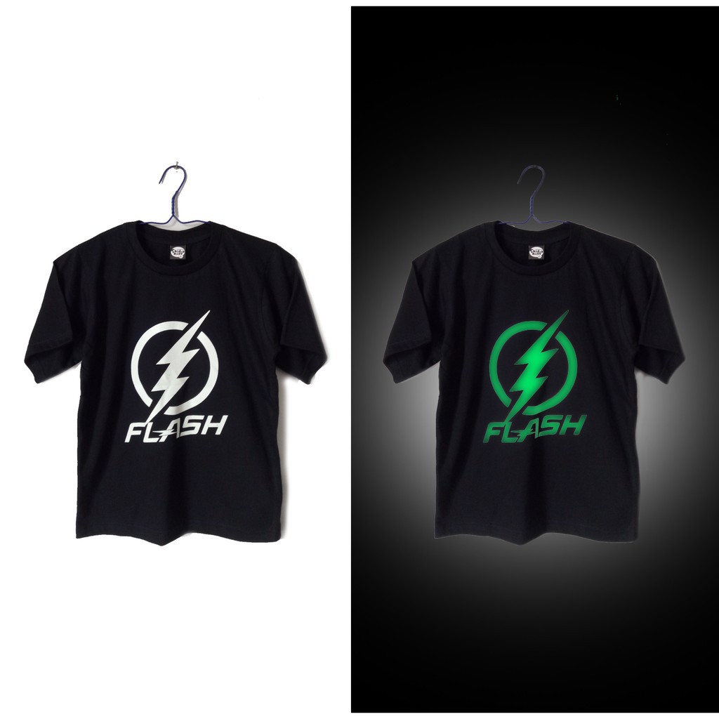 Custom Kaos Dewasa Glow In The Dark Hijau