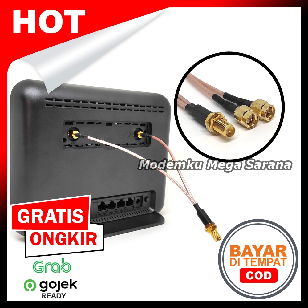 Pigtail Modem Router Orbit Pro HKM281 - SMA Male Dual Port